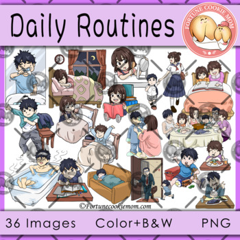 Preview of Daily Routines Clipart