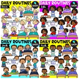 Daily Routines Clipart Collection {Educlips Clipart}