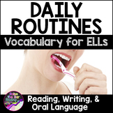 Daily Routines Vocabulary Activities for Beginning ELLs