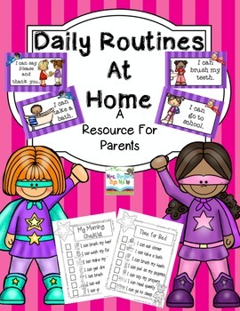 Preview of Daily Routines at Home Super Hero