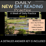 Daily SAT Reading Practice Week 7