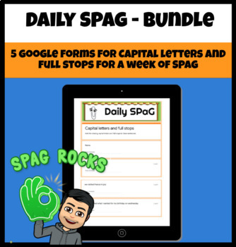 Preview of Daily SPaG Bundle - Start and end punctuation - Distance Learning