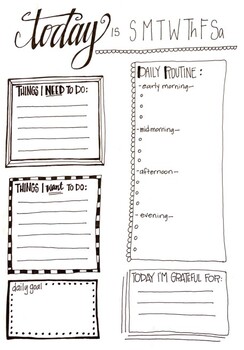 Daily Schedule by Mandy Conner | TPT