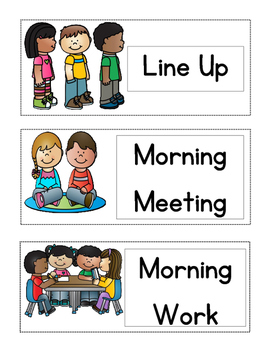 Daily Schedule Cards by 3rd Grade Here I Come | Teachers Pay Teachers