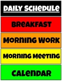 Daily Schedule Cards