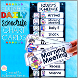 Daily Schedule Cards EDITABLE with times