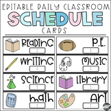 Daily Schedule Cards (Editable)