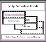 Editable Daily Schedule Cards