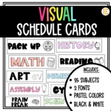 Daily Schedule Cards For Back To School