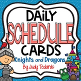Daily Schedule Cards (Knights and Dragons)