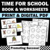 Daily Schedule Cards Telling Time Worksheets Special Educa