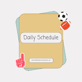 Daily Schedule Cards - Themed - Task Analysis  - Visual Supports