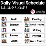 Daily Schedule Cards | Visual Schedule | Editable Schedule Cards