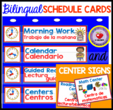 Daily Schedule Cards and Center Signs DUAL/BILINGUAL