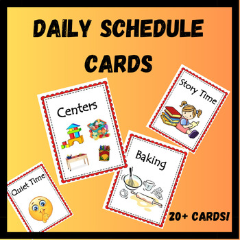 Daily Schedule Cards for Pre-K by Prep4PreK | TPT