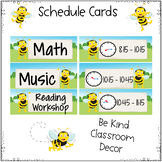 Daily Schedule Cards in Be Kind Bee Series~Editable
