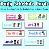 Daily Schedule Cards with Visuals - Colorful