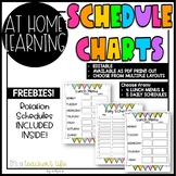 Daily Schedule Charts- At home learning
