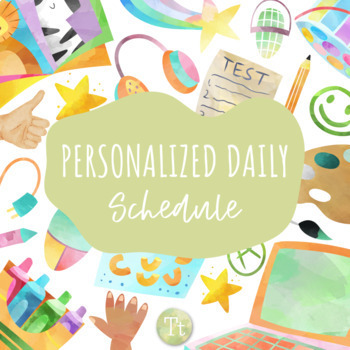 Preview of Daily Schedule Digital & Printable