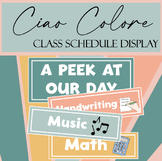 Daily Schedule Display | Classroom Schedule Display Template