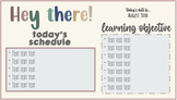 Daily Schedule Display - Math Classroom