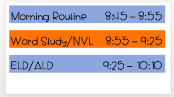 Preview of Daily Schedule Editable PPT