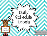 Daily Schedule Labels