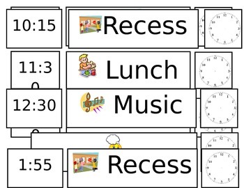 Preview of Daily Schedule Labels