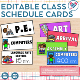 Daily Schedule Cards EDITABLE for Visual Schedules