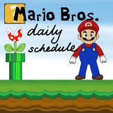 Daily Schedule - Mario Bros Themed
