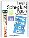 Daily Schedule Pack (wall schedule version)- Autism Classroom
