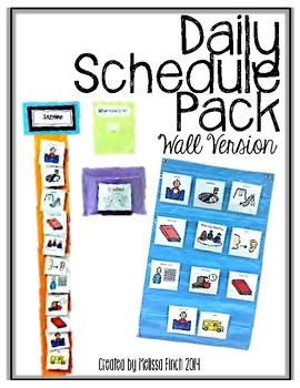 Preview of Daily Schedule Pack (wall schedule version)- Autism Classroom