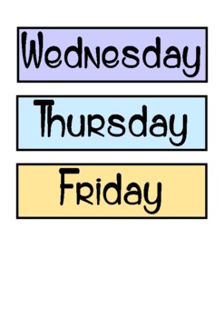 Daily Schedule - Pastel - Upper Primary by Teaching With Mrs Sunshine