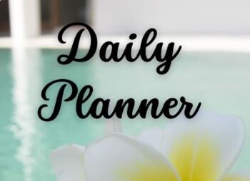 Preview of Daily Schedule Planner: Today's Goal, Priority List, Meal Plan, Today Schedule