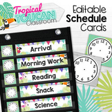 Daily Schedule Pocket Chart Cards  {Tropical Toucan Classr