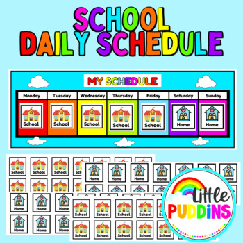 Daily Schedule School To Home For Autism Special Education | TPT