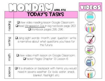 google slides daily schedule template