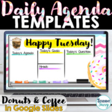 Daily Schedule Template | Daily Agenda Google Slides DONUT