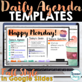 Daily Schedule Template | Daily Agenda Google Slides  FALL THEME