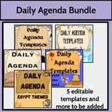 Daily Schedule Template (Editable Agenda Slides) - Ancient