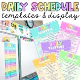 Daily Visual Schedule | Schedule Template | Editable | Schedule Cards & Display
