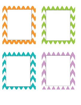 Daily Schedule Time Cards - Chevron Theme by The Math Goose | TpT