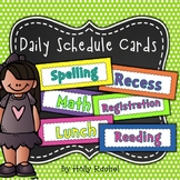 Daily Schedule / Timetable Cards