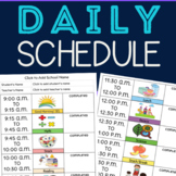 our daily schedule clipart