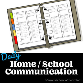 Preview of Daily School to Home Communication Strips with Student Self-Reflection