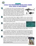 Daily Science #123 : Can Megalodon Still Exist? (sharks / 