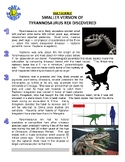 Daily Science 21 : New Dinosaur Raptorex (fossils / articl