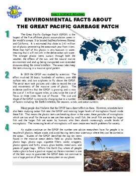 Preview of Daily Science #67 : Great Pacific Garbage Patch (Earth Day / article / ecology )
