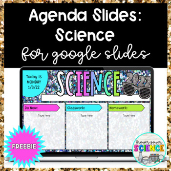 Preview of Daily Science Agenda Slides | New Year's Freebie