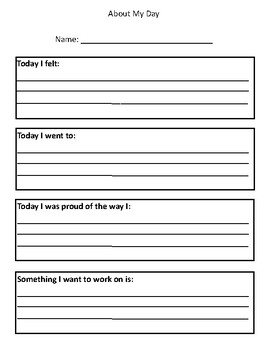 Daily Self Checkout Sheet by My AUsome Classroom | TpT